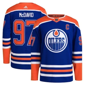 Premium Connor McDavid Edmonton Oilers adidas Home Primegreen Authentic Player Jersey   Royal