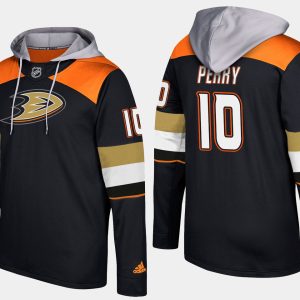 Exquisite Ducks #10 Corey Perry Black Name And Number Hoodie