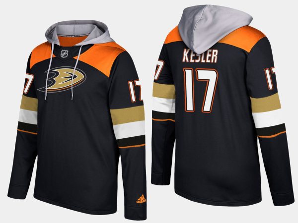 Outstanding Ducks #17 Ryan Kesler Black Name And Number Hoodie
