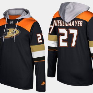 Gorgeous Ducks #27 Scott Niedermayer Black Name And Number Hoodie