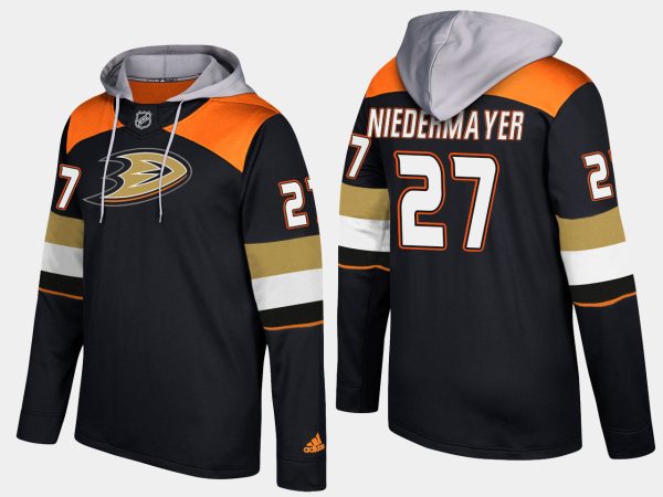 Gorgeous Ducks #27 Scott Niedermayer Black Name And Number Hoodie