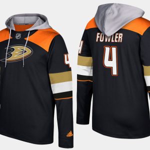 Splendid Ducks #4 Cam Fowler Black Name And Number Hoodie