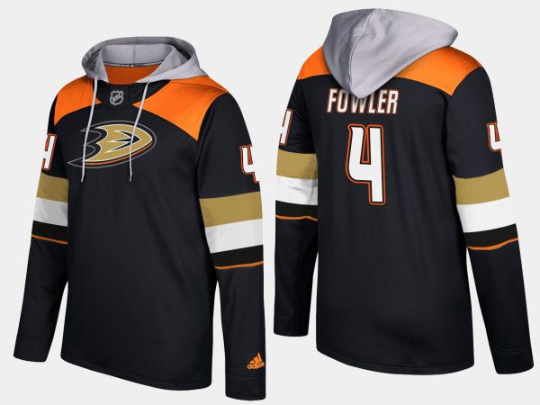 Splendid Ducks #4 Cam Fowler Black Name And Number Hoodie