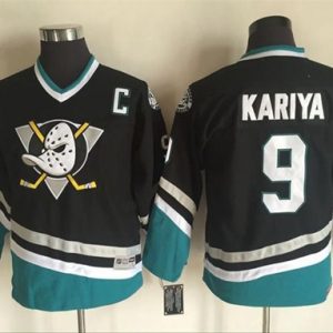 Splendid Ducks #9 Paul Kariya Black CCM Throwback Youth Stitched NHL Jersey