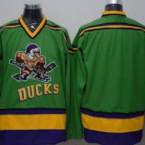Gorgeous Ducks Blank Green CCM Throwback Stitched NHL Jersey