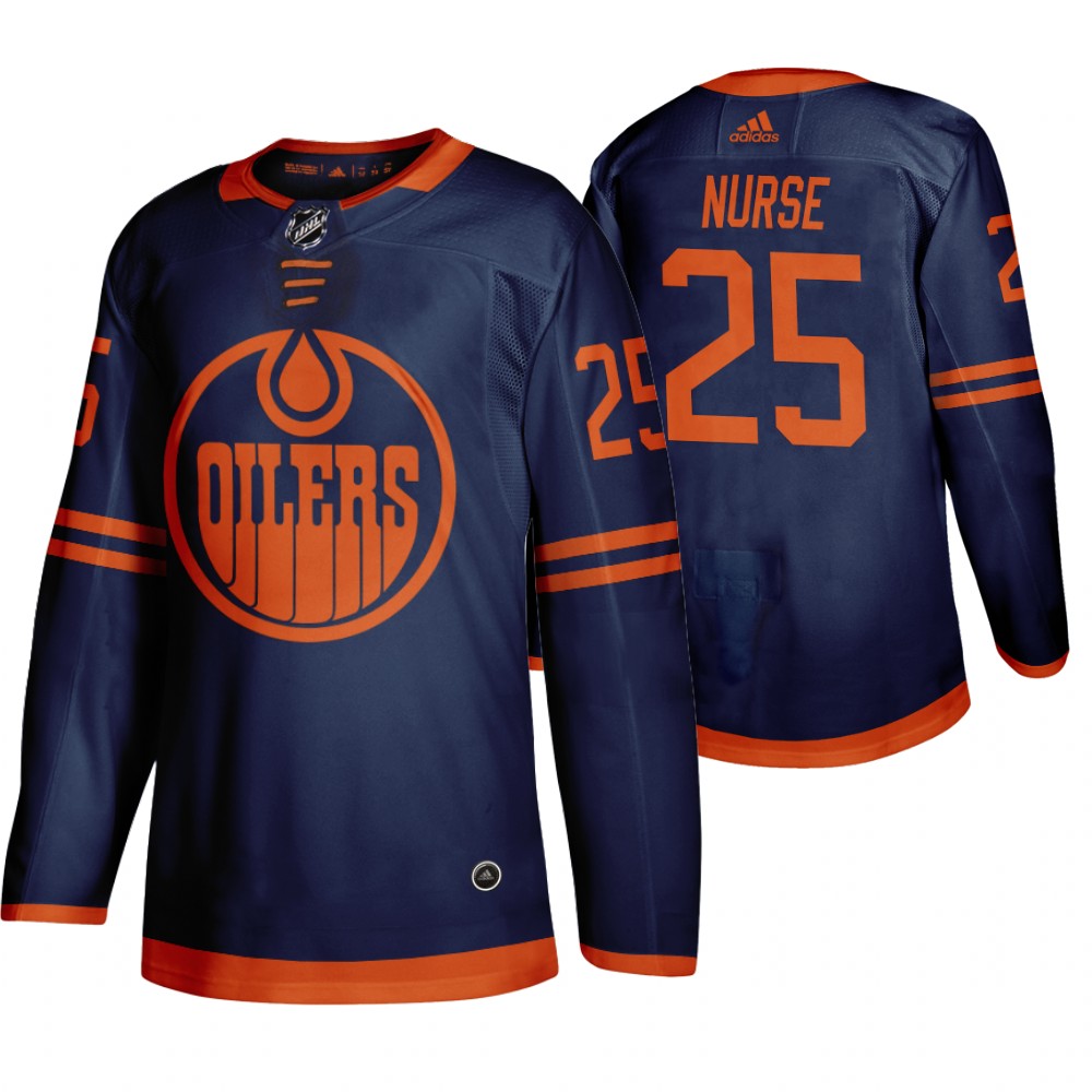 Superior Edmonton Oilers #25 Darnell Nurse Blue 2019 20 Third Alternate Jersey