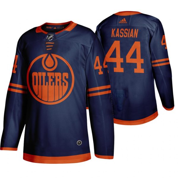 Magnificent Edmonton Oilers #44 Zack Kassian Blue 2019 20 Third Alternate Jersey