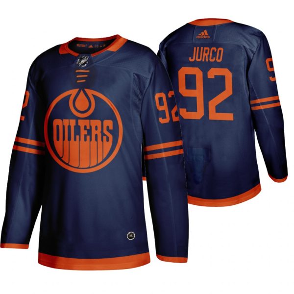 First - rate Edmonton Oilers #92 Tomas Jurco Blue 2019 20 Third Alternate Jersey