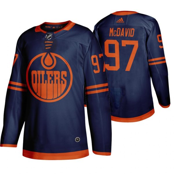 Superior Edmonton Oilers #97 Connor McDavid Blue 2019 20 Third Alternate Jersey