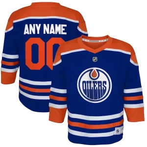 Gorgeous Edmonton Oilers Youth Home Replica Custom Jersey   Royal