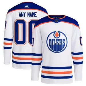 First - rate Edmonton Oilers adidas Away Primegreen Authentic Custom Jersey   White