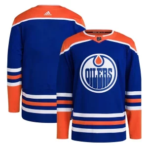 Gorgeous Edmonton Oilers adidas Home Primegreen Authentic Blank Jersey Royal