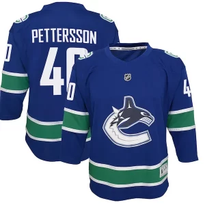 Superior Elias Pettersson Vancouver Canucks Youth 2019/20 Home Replica Player Jersey   Royal