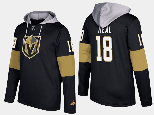 Exquisite Golden Knights #18 James Neal Black Name And Number Hoodie