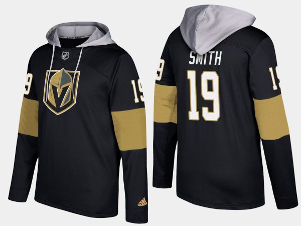 Gorgeous Golden Knights #19 Reilly Smith Black Name And Number Hoodie