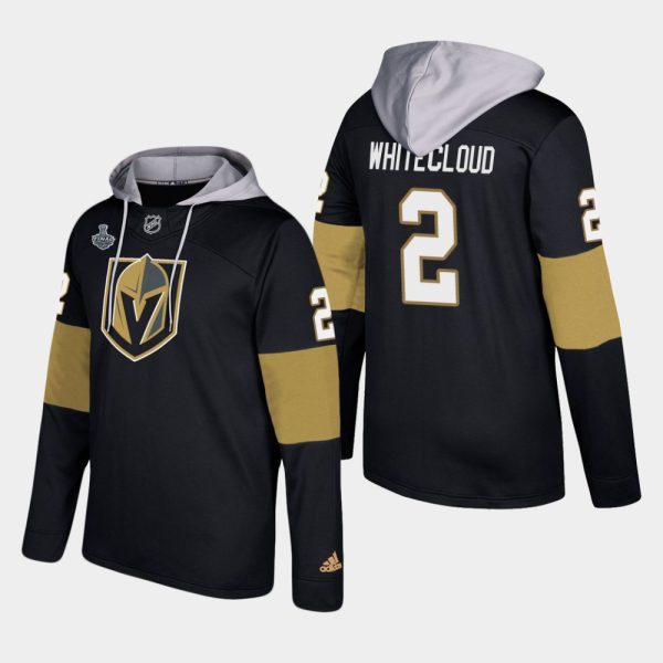 Exceptional Golden Knights #2 Zach Whitecloud Black 2018 Stanley Cup Final Name And Number Hoodie
