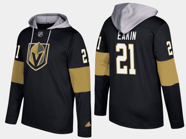Splendid Golden Knights #21 Cody Eakin Black Name And Number Hoodie