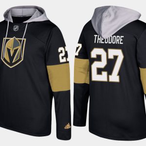 Superior Golden Knights #27 Shea Theodore Black Name And Number Hoodie