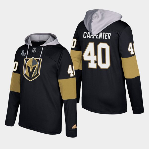 Splendid Golden Knights #40 Ryan Carpenter Black 2018 Stanley Cup Final Name And Number Hoodie