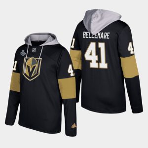 Exceptional Golden Knights #41 Pierre Edouard Black 2018 Stanley Cup Final Name And Number Hoodie