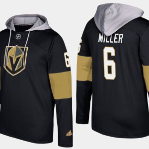 Magnificent Golden Knights #6 Colin Miller Black Name And Number Hoodie