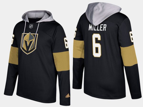 Magnificent Golden Knights #6 Colin Miller Black Name And Number Hoodie