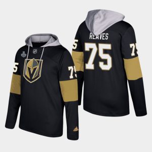 Premium Golden Knights #75 Ryan Reaves Black 2018 Stanley Cup Final Name And Number Hoodie