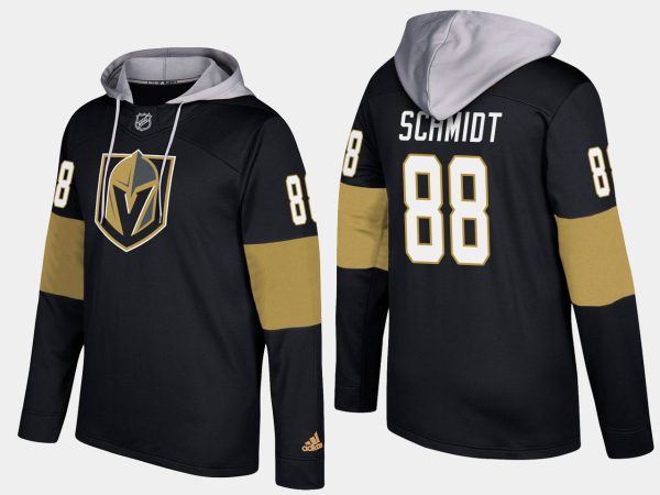 Stunning Golden Knights #88 Nate Schmidt Black Name And Number Hoodie