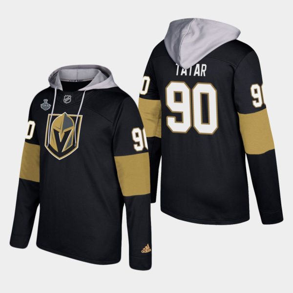 Premium Golden Knights #90 Tomas Tatar Black 2018 Stanley Cup Final Name And Number Hoodie