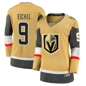 Exquisite Jack Eichel Vegas Golden Knights Women's Home Breakaway Player Jersey   Gold