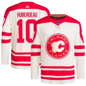 First - rate Jonathan Huberdeau Calgary Flames adidas 2023 NHL Heritage Classic Primegreen Authentic Player Jersey – Cream