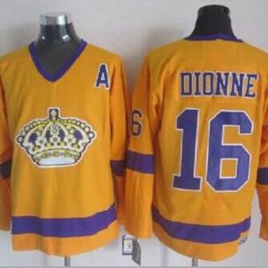 Magnificent Kings #16 Marcel Dionne Yellow CCM Throwback Stitched NHL Jersey