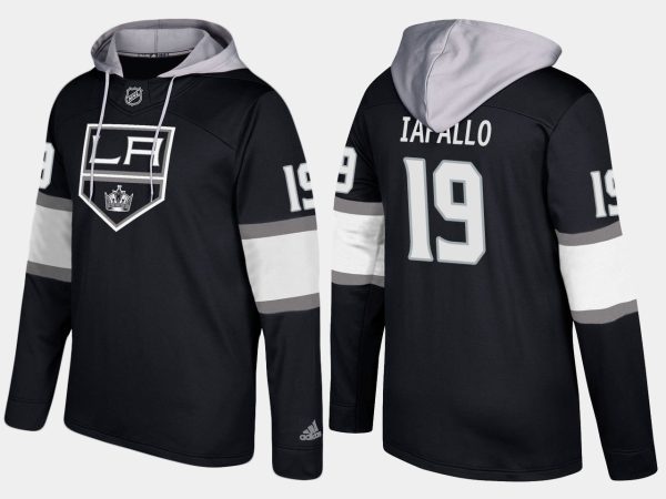 Premium Kings #19 Alex Iafallo Black Name And Number Hoodie