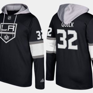 Exceptional Kings #32 Jonathan Quick Black Name And Number Hoodie