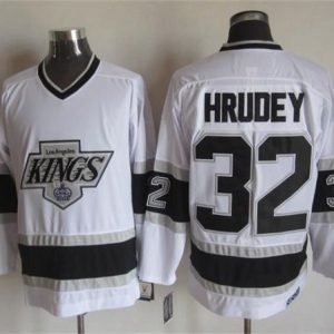 Premium Kings #32 Kelly Hrudey White CCM Throwback Stitched NHL Jersey