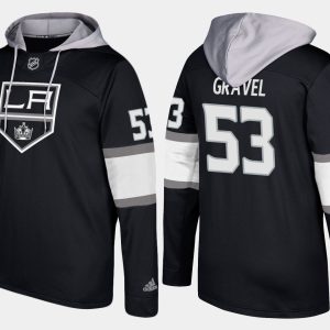 First - rate Kings #53 Kevin Gravel Black Name And Number Hoodie