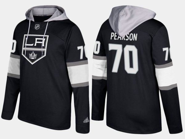 Stunning Kings #70 Tanner Pearson Black Name And Number Hoodie