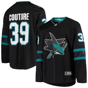 Exquisite Logan Couture San Jose Sharks Alternate Breakaway Jersey   Black