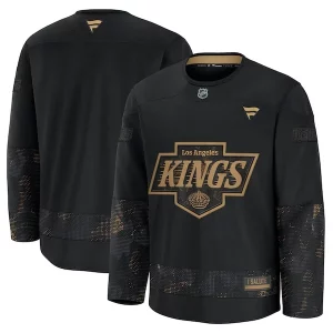 First - rate Los Angeles Kings 2024 Military Appreciation Practice Jersey   Black