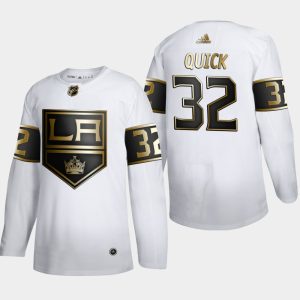 Premium Los Angeles Kings #32 Anze Kopitar Men's Adidas White Golden Edition Limited Stitched NHL Jersey