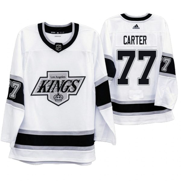 Superior Los Angeles Kings #77 Jeff Carter Men's Adidas 2019 20 Heritage White Throwback 90s NHL Jersey
