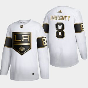 First - rate Los Angeles Kings #8 Drew Doughty Men's Adidas White Golden Edition Limited Stitched NHL Jersey
