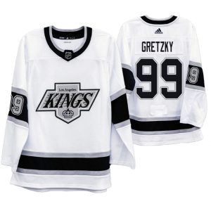 Exceptional Los Angeles Kings #99 Wayne Gretzky Men's Adidas 2019 20 Heritage White Throwback 90s NHL Jersey