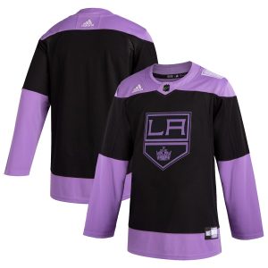 Exceptional Los Angeles Kings Adidas Hockey Fights Cancer Practice Jersey Black
