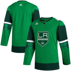 Stunning Los Angeles Kings Blank Men's Adidas 2020 St. Patrick's Day Stitched NHL Jersey Green.jpg