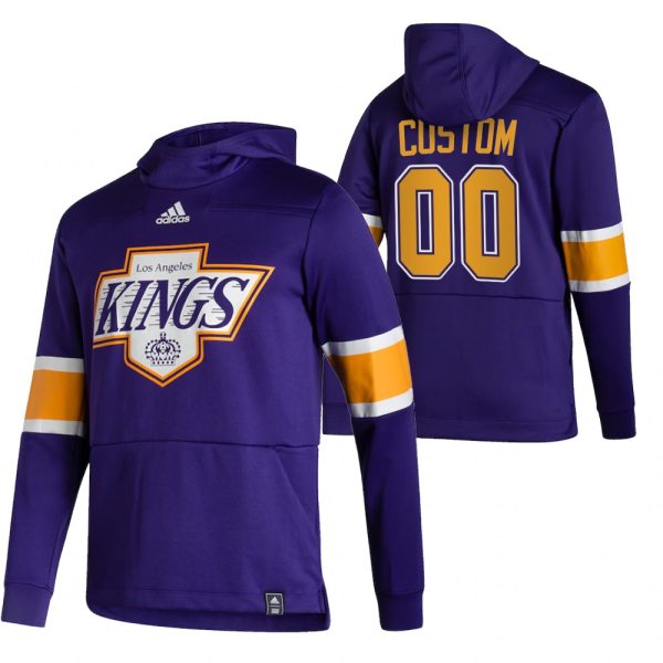 Exceptional Los Angeles Kings Custom Adidas Reverse Retro Pullover Hoodie Purple