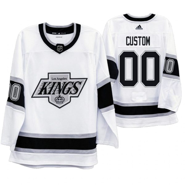 Stunning Los Angeles Kings Custom Men's Adidas 2019 20 Heritage White Throwback 90s NHL Jersey