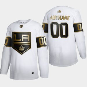 Gorgeous Los Angeles Kings Custom Men's Adidas White Golden Edition Limited Stitched NHL Jersey