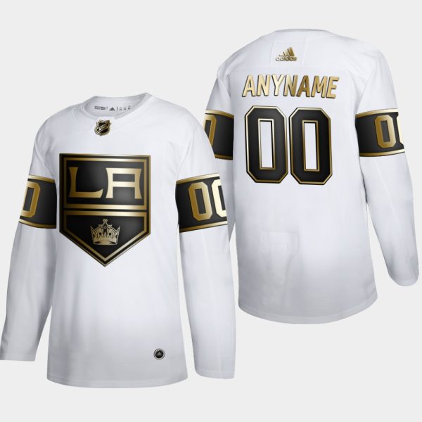Gorgeous Los Angeles Kings Custom Men's Adidas White Golden Edition Limited Stitched NHL Jersey