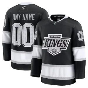 Stunning Los Angeles Kings Home Premium Custom Jersey   Black/White